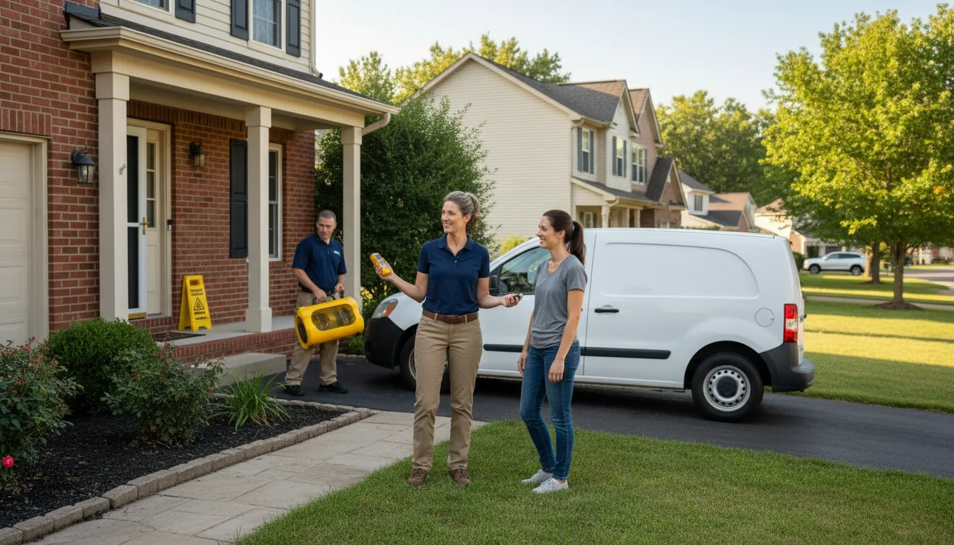 Residential water damage restoration in Antioch, IL
